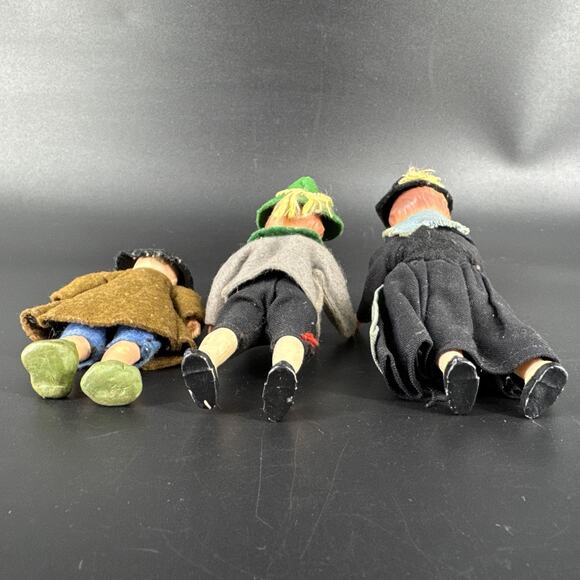 Vintage 4.5" Tall Ceramic German Dolls Boys and Girl Lot of 3 - Picture 5 of 15